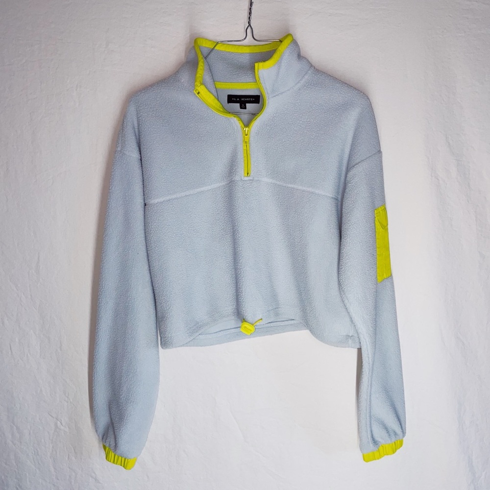 Half-zip Cropped Fleece by L.A. Hearts